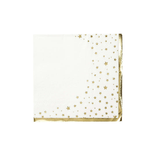 Gold Foil Star Napkins (16 pk)