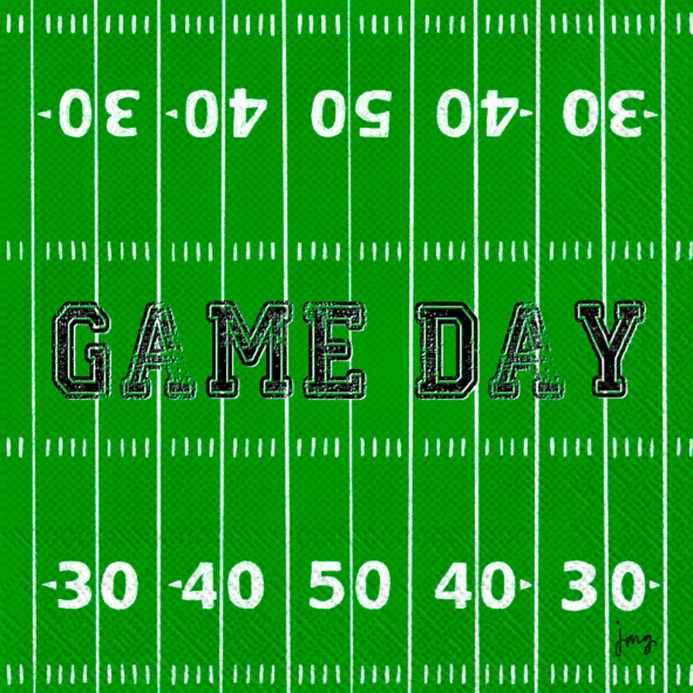 Game Day Field Paper Beverage Napkin