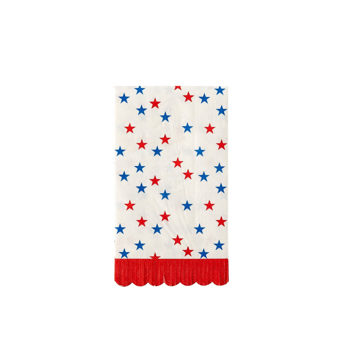Stars Scallop Fringe Stars Paper Guest Towel Napkin (24 Count)