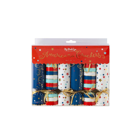 Americana Stars & Stripes Crackers (Set of 12)