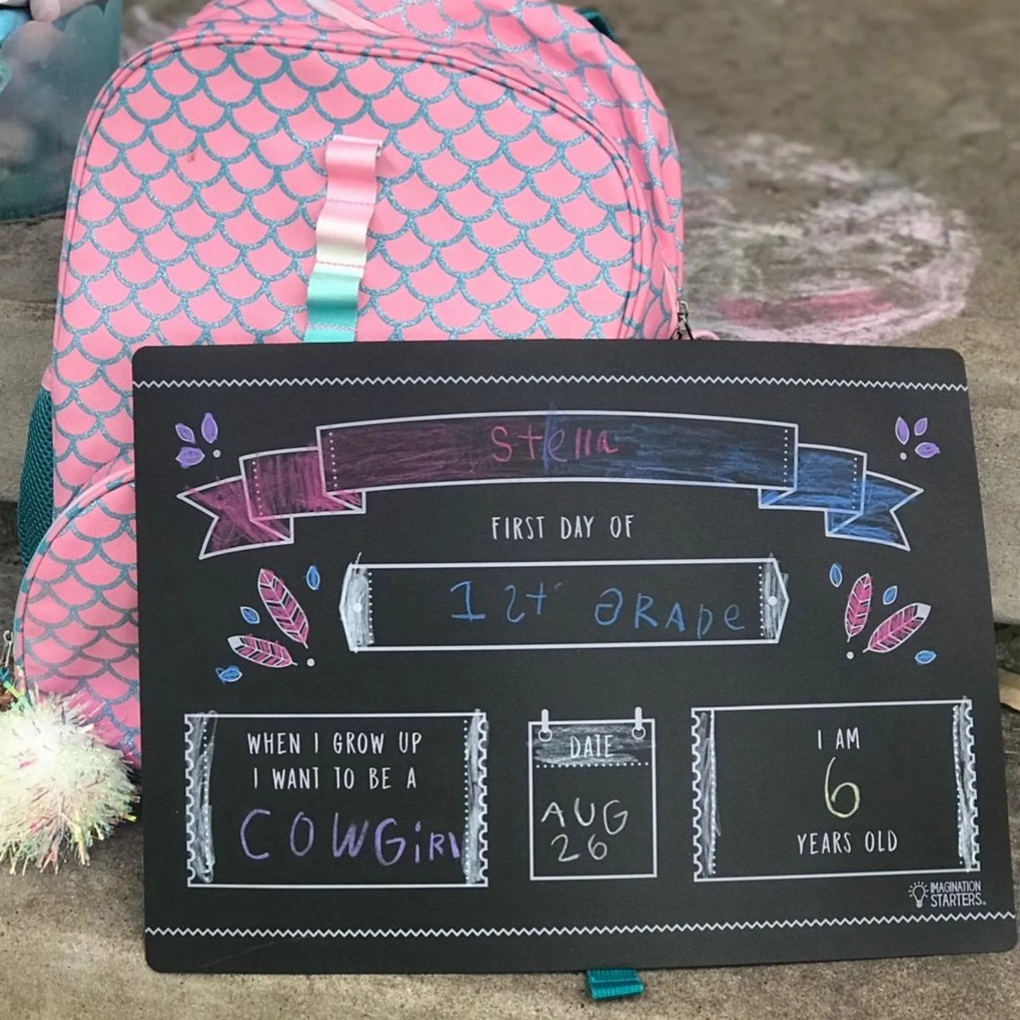 Back to School Chalkboard Sign