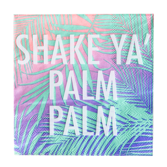 Shake Ya' Palm Beverage Napkins (20 Count)