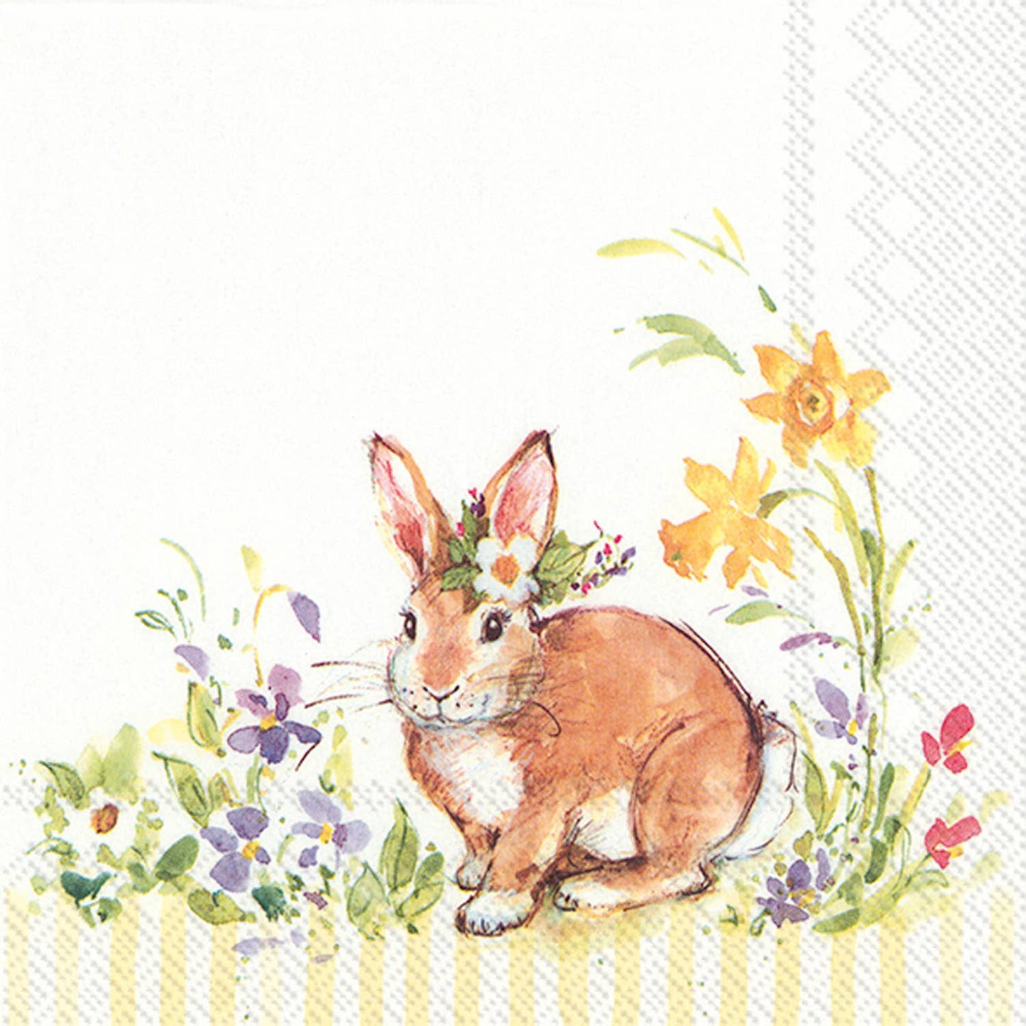 Lovely Bunny Easter Beverage Napkins (20 Pk)
