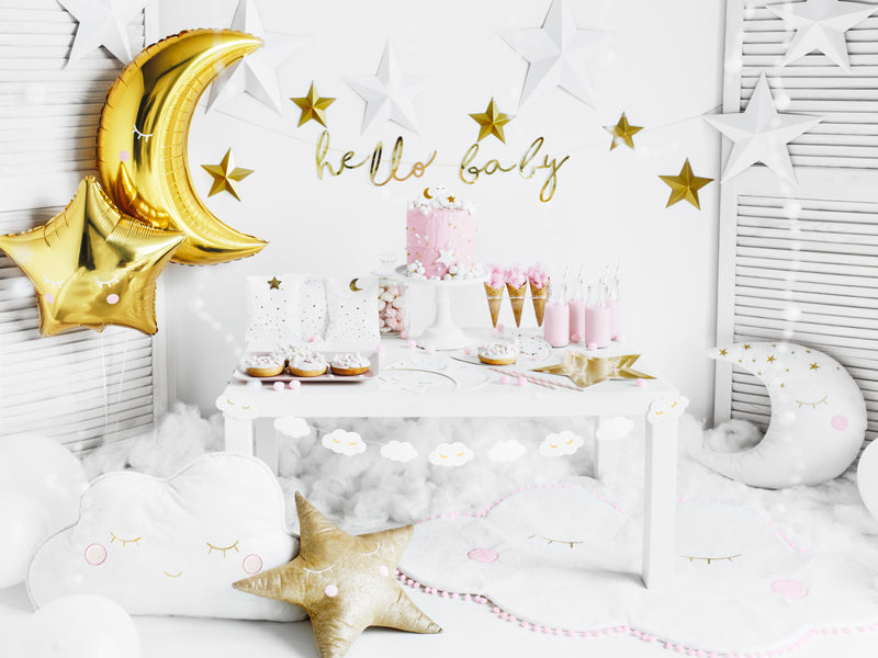 Gold Star Hanging Decorations (6 pk)