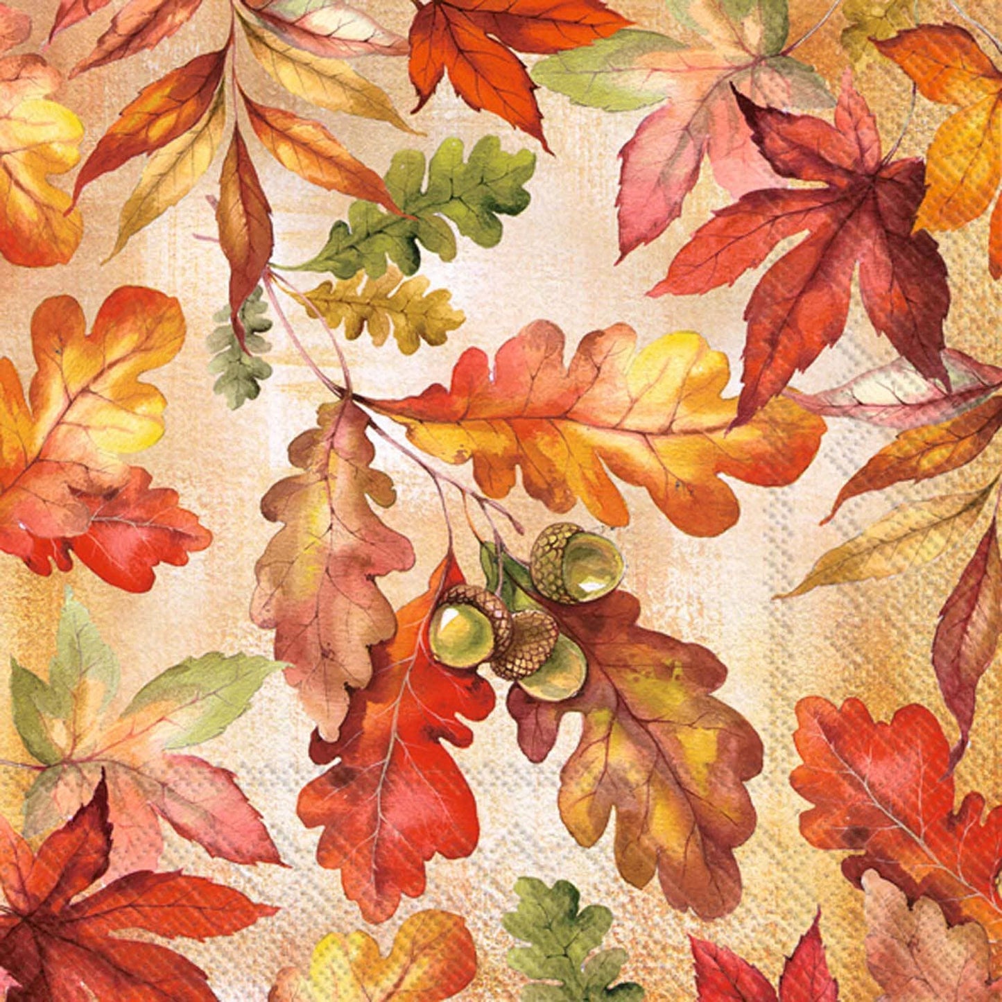 Autumn Leaves Beverage Napkins (20 Count)