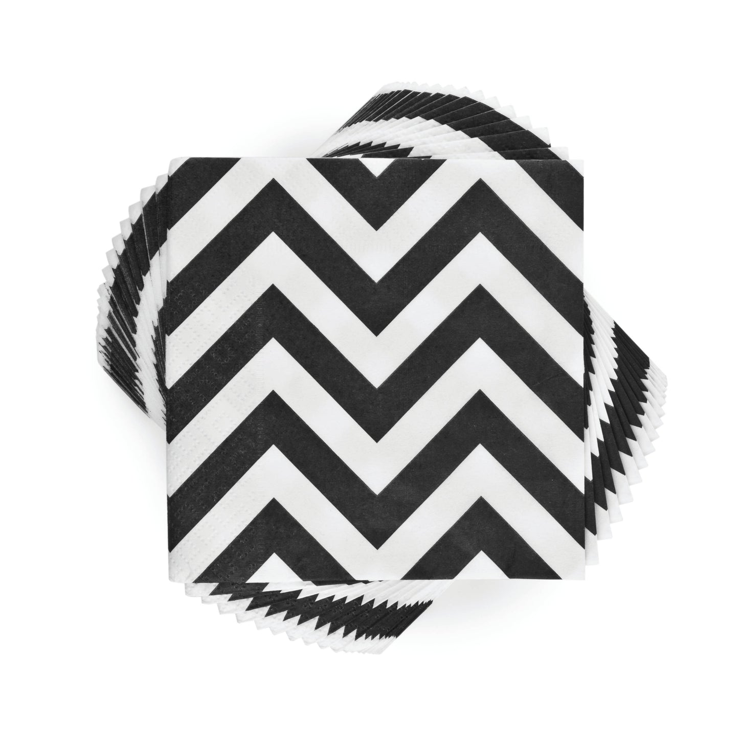 Black and White Chevron Napkins (20 pk)