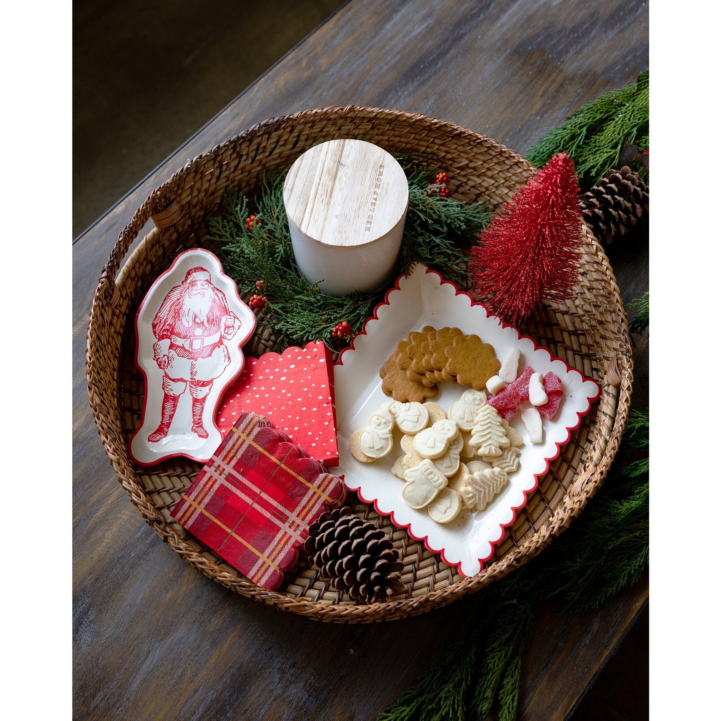 Classic Santa Shaped Plates (8 pk)