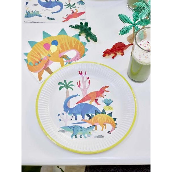 Party Dinosaur Plates (8 pk)