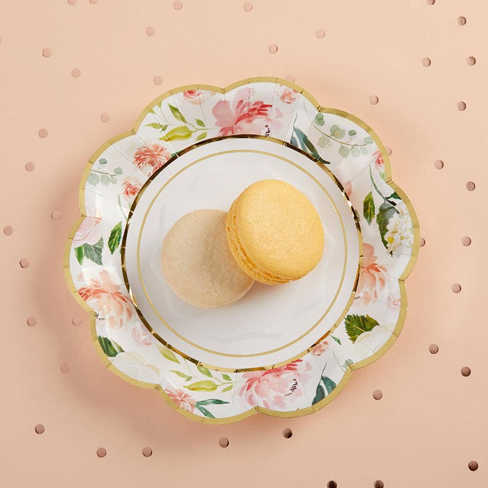 In Full Bloom Floral Small Paper Plates (16 pk)