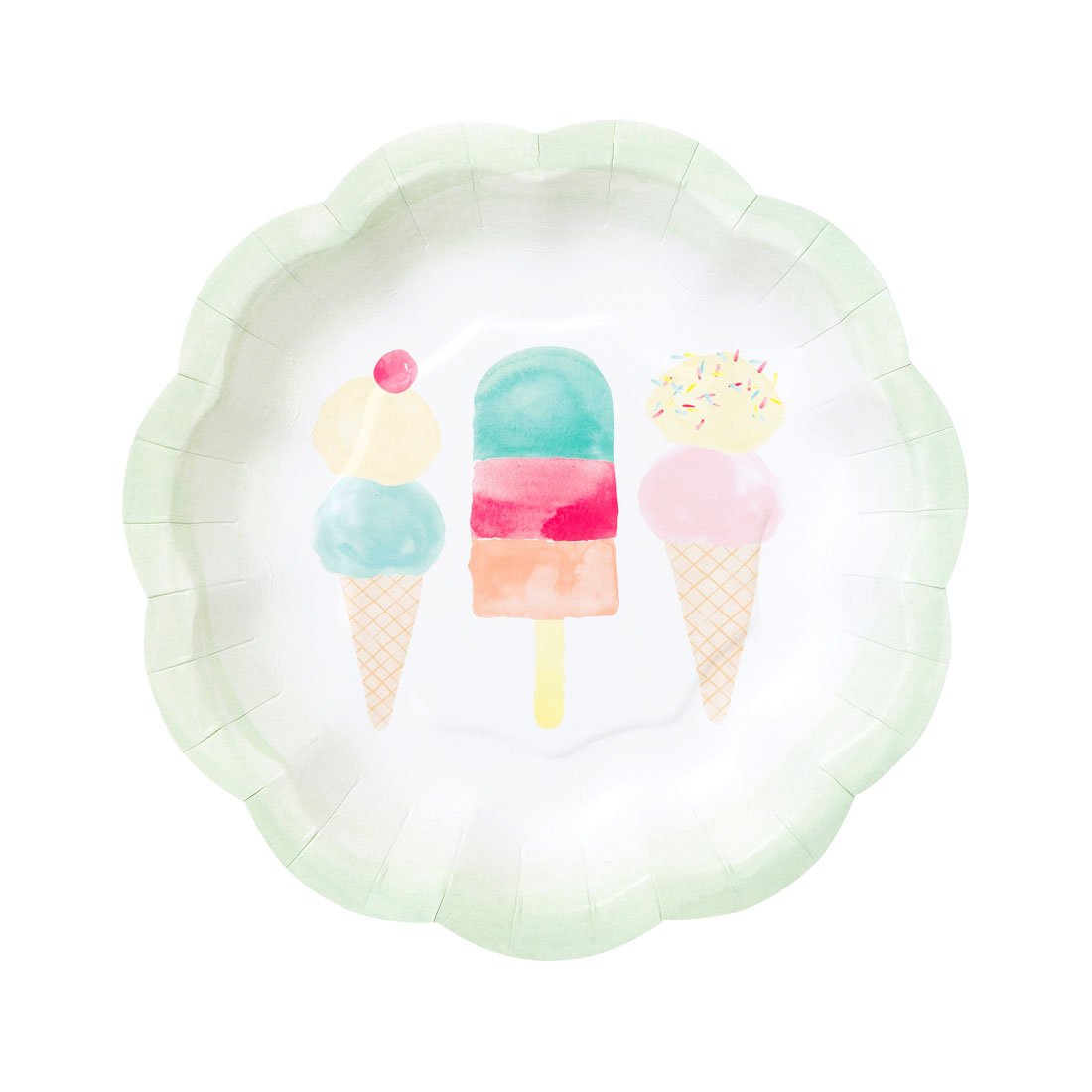 We Love Ice Cream Plates (12 pk)