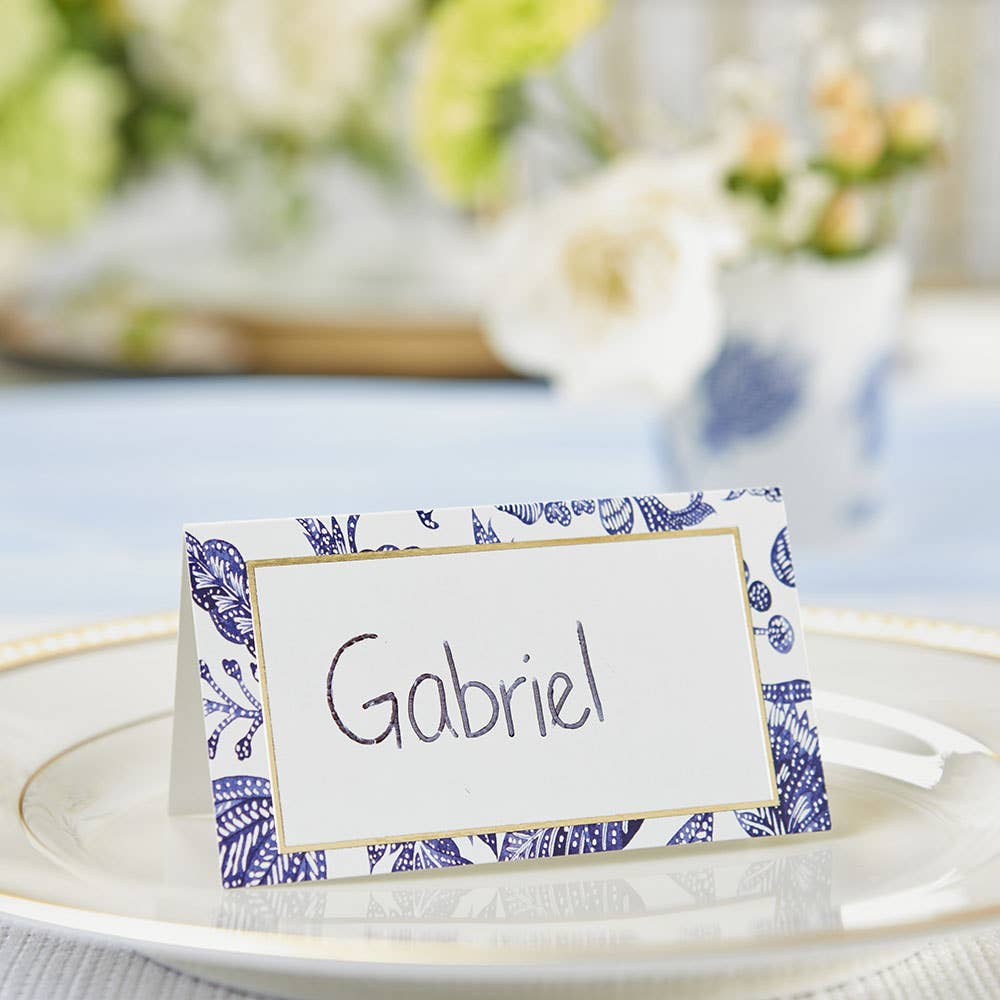 Blue Willow Tent Cards (50 pk)