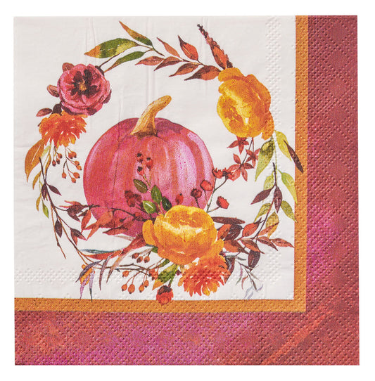 Harvest Bouquet Beverage Napkin (20 pk)