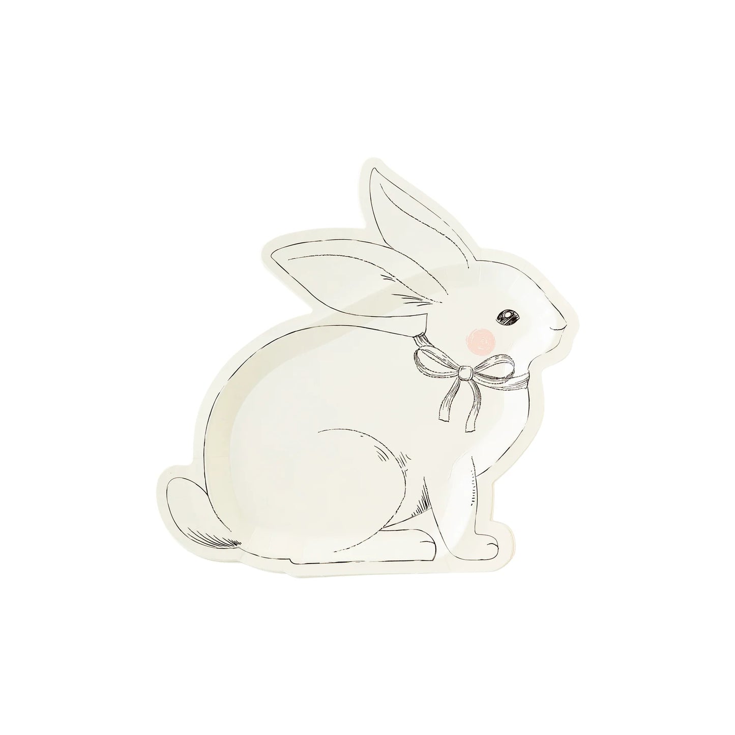 Easter Bunny Shaped Plates (8 Count)
