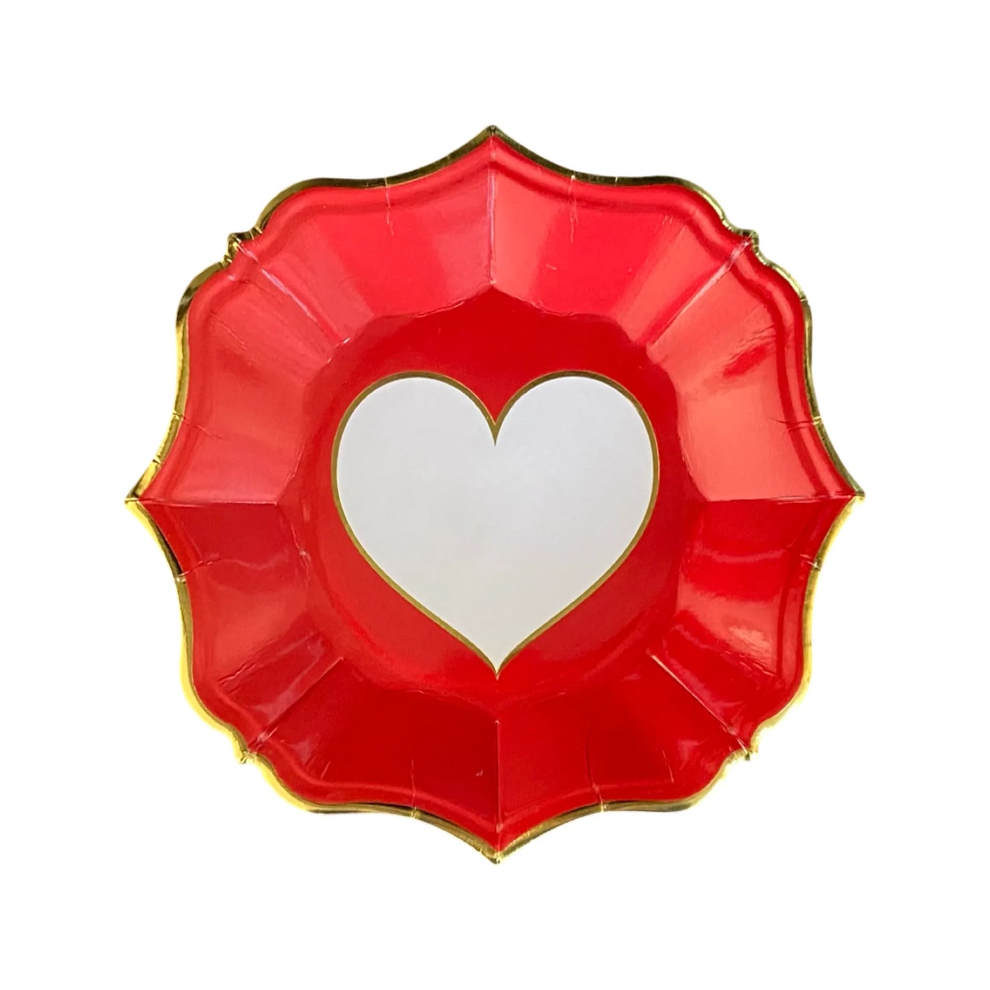 Ruby Heart Small Plates (8 Count)