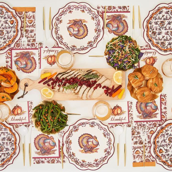 Turkey Toile Large Plates (8 pk)