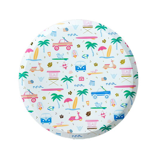 Surf's Up Large Plates (8 Count)