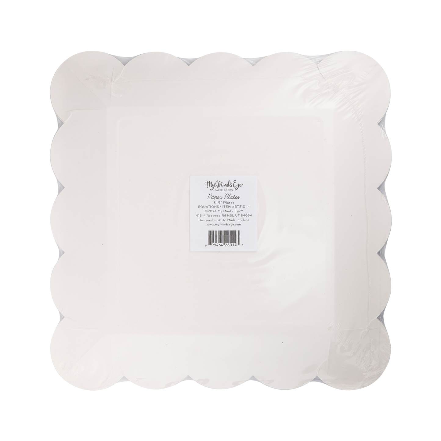 Equations Paper Plate (8 Count)
