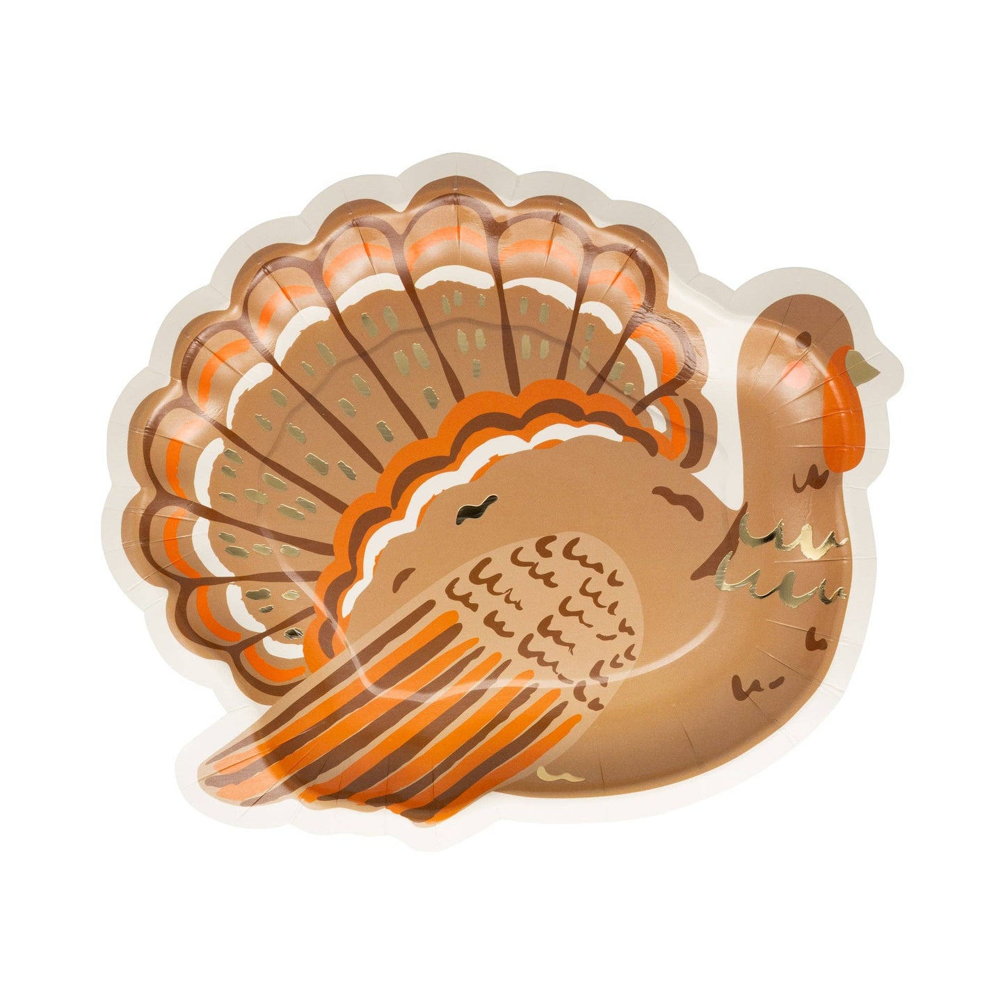 Turkey Shaped Plate (8 Count)