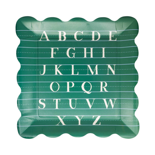 Alphabet Paper Plate (8 Count)