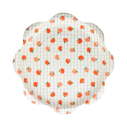 Apple Pattern Paper Plate (8 Count)