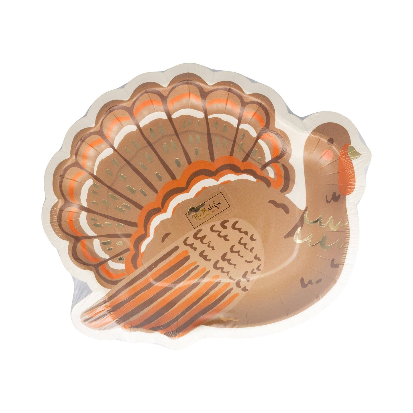 Turkey Shaped Plate (8 Count)