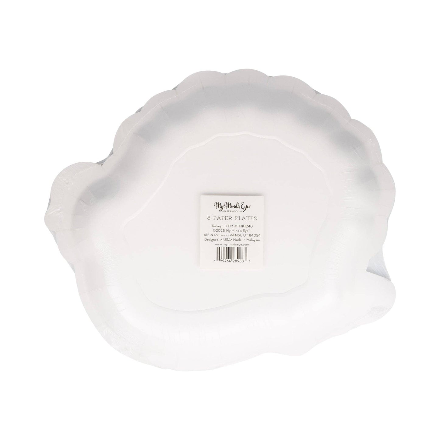 Turkey Shaped Plate (8 Count)