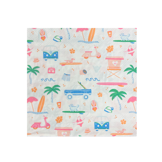 Surf's Up Large Napkins (16 Count)