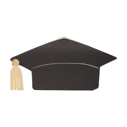 Graduation Cap Shaped Paper Dinner Napkin (18 Count)