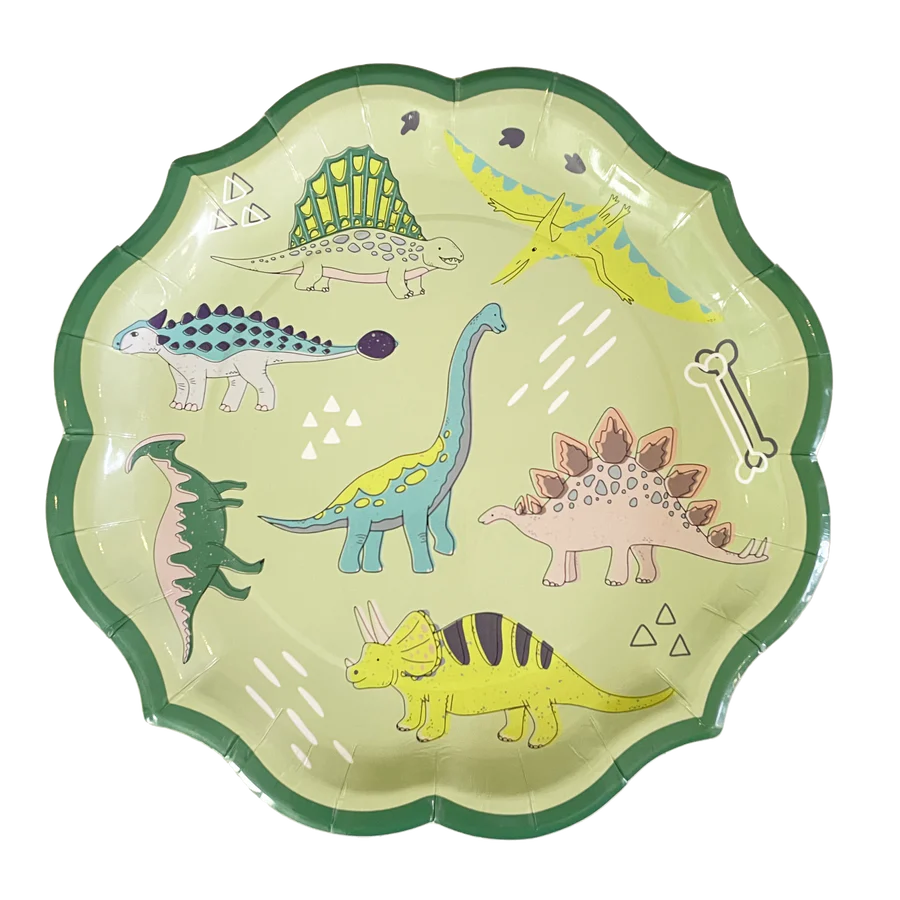 RAWR-some Dinosaur Large Plate (8 Count)