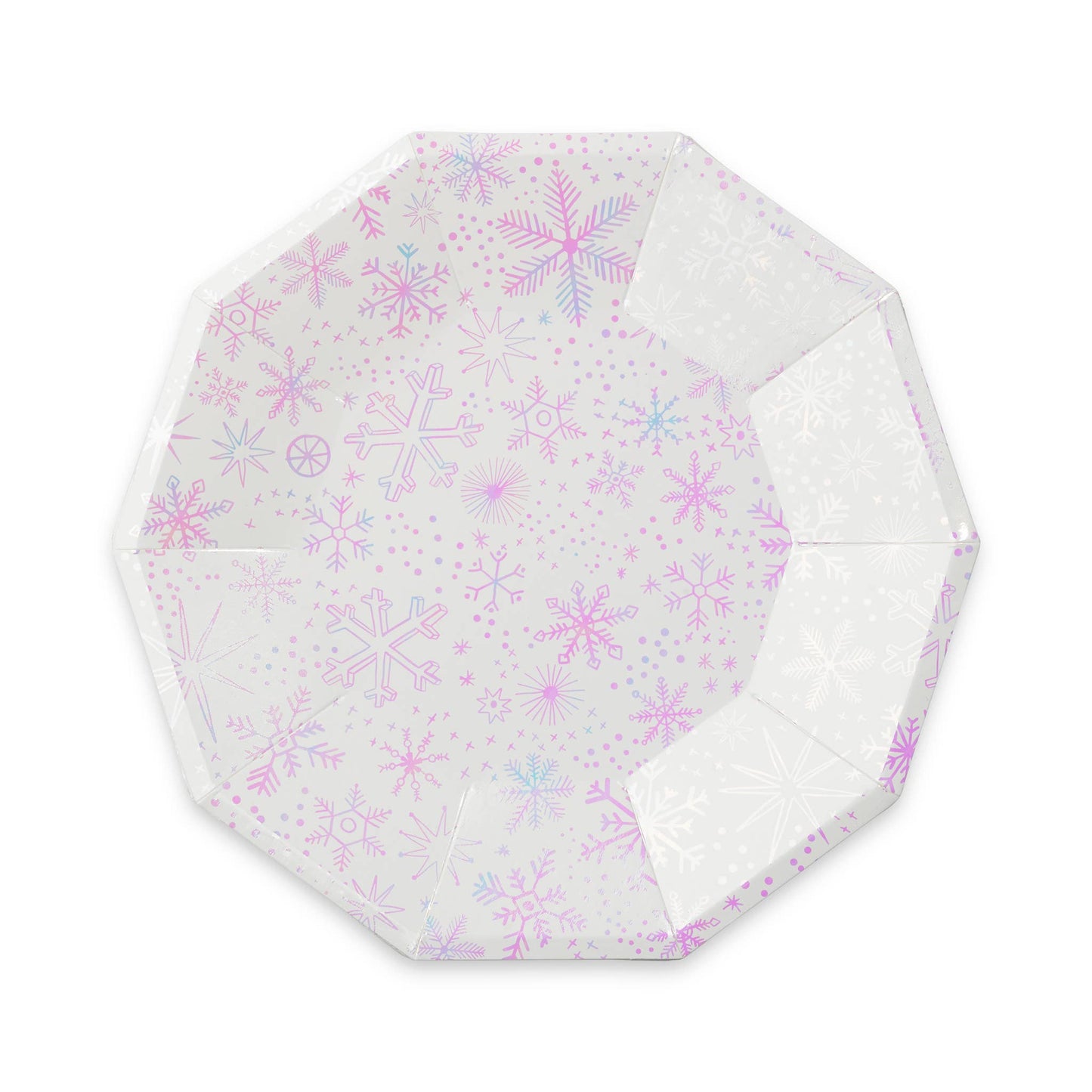 Frosted Snowflake Large Plates (8 pk)