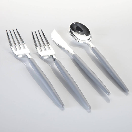 Grey and Silver Cutlery (Set for 8)