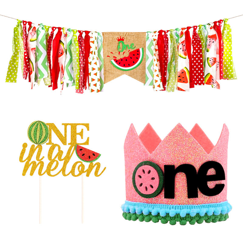 One In A Melon First Birthday Celebration Set
