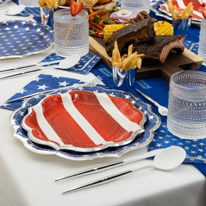 Stars and Stripes Large Plates (8 Count)