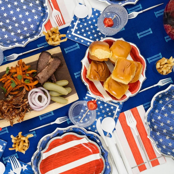 Stars and Stripes Large Plates (8 Count)