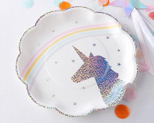 Enchanted Unicorn Large Paper Plates (8 pk)