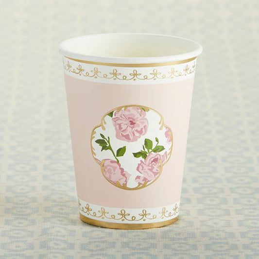 Tea Time Whimsy Paper Cups in Pink (8 pk)