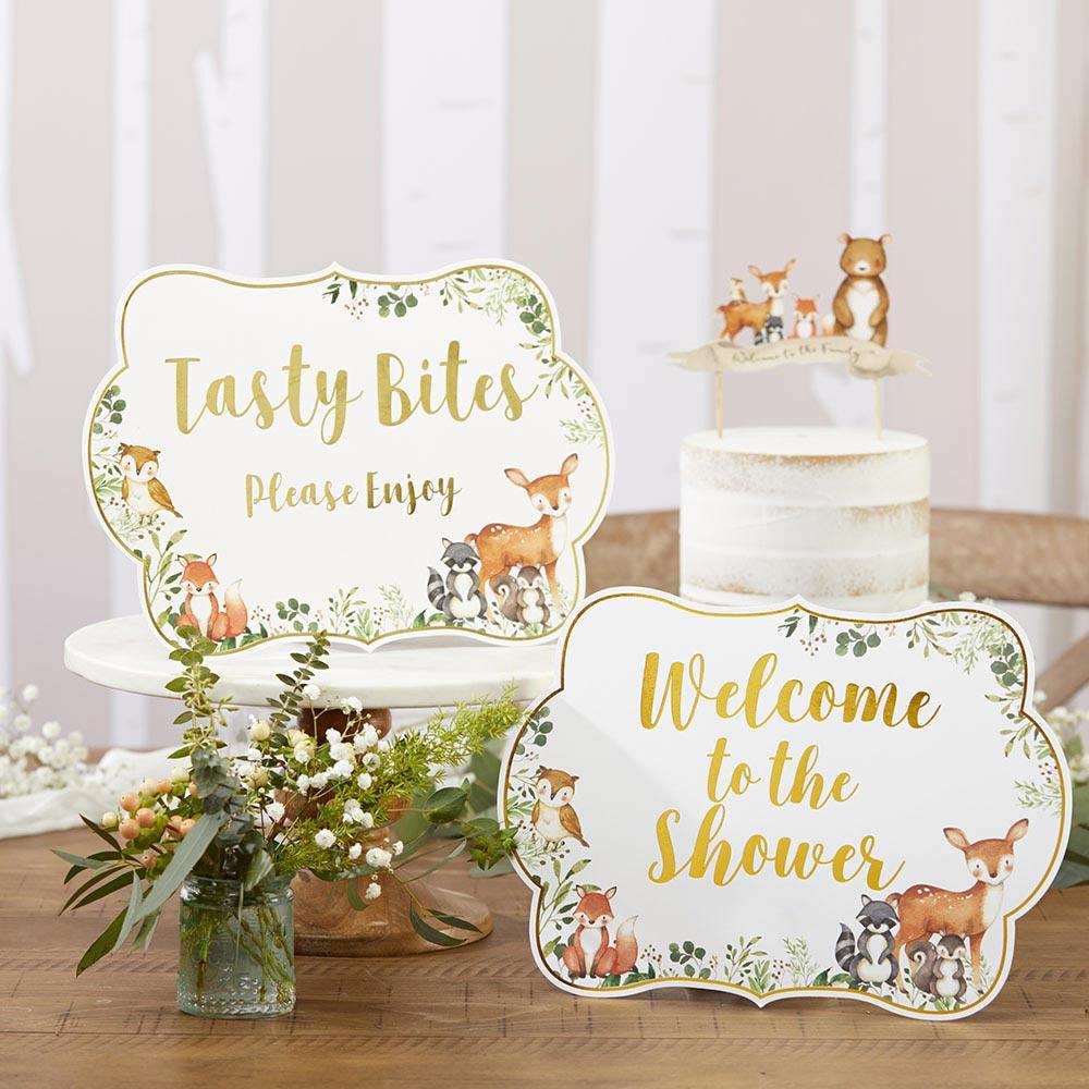 Woodland Creatures Décor Sign Kit (8 pk)