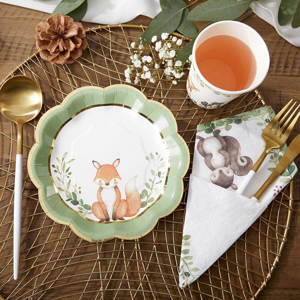 Woodland Creatures Small Paper Plates (16 pk)