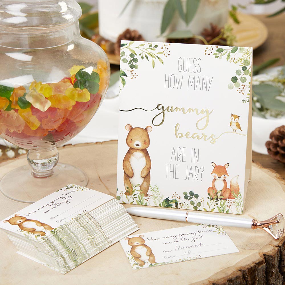 Woodland Creatures Baby Shower Advice Card and Game (50 pk)