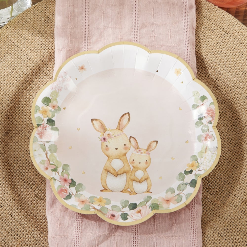 Woodland Creatures Pink Small Plates (16 Pk)