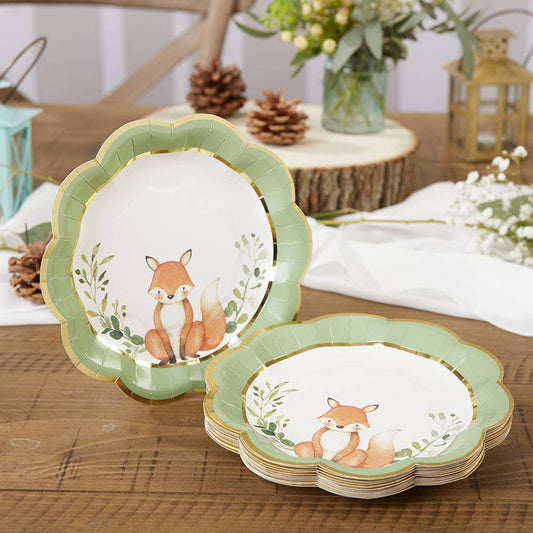 Woodland Creatures Small Paper Plates (16 pk)