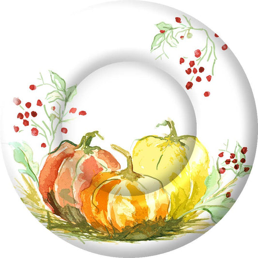 Painted Pumpkin Small Plate (8 Count)