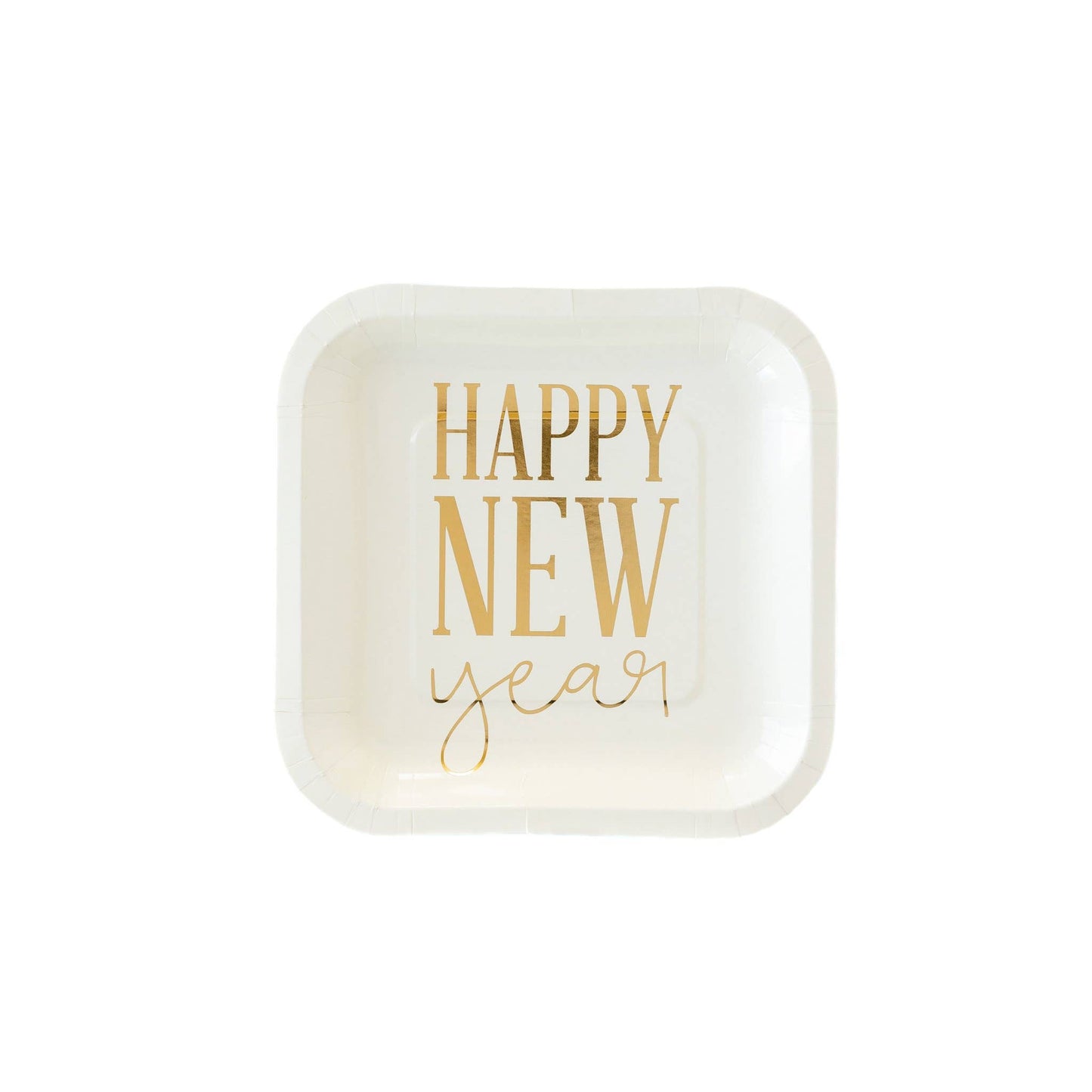 Happy New Year Square Plate
