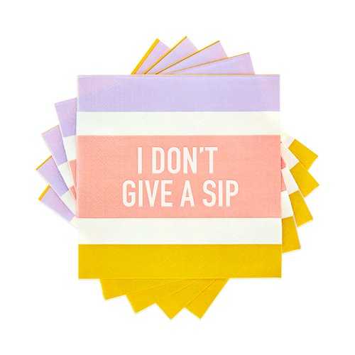 I Don't Give a Sip Cocktail Napkins (20 pk)