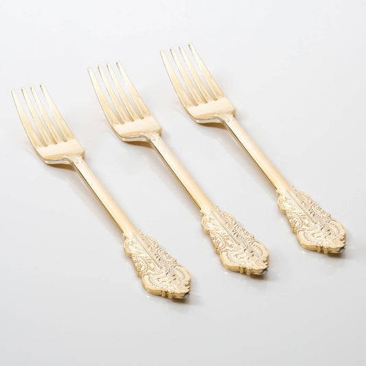 Venetian Gold Plastic Forks (20 pk)