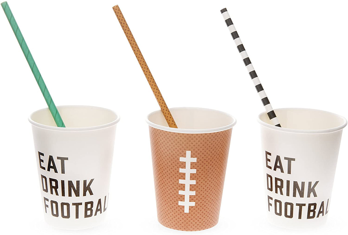 Eat Drink Football Paper Cups (8 pk)