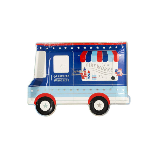 Firework Truck Shaped Plate (8 Count)
