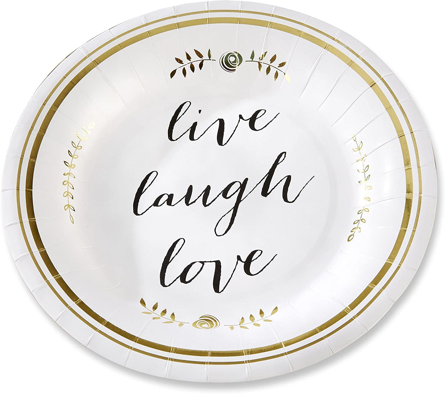 Live, Laugh, Love Dinner Paper Plates (8 pk)
