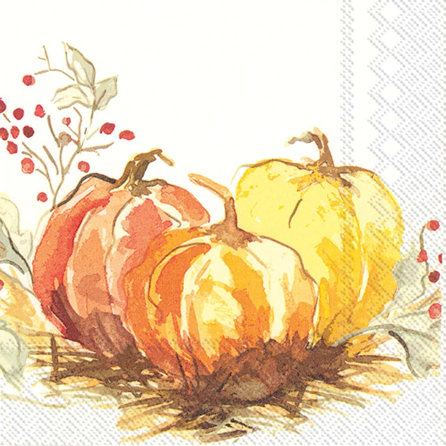 Painted Pumpkin Lunch Napkins (20 Count)