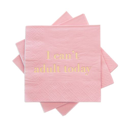 Can't Adult Today Cocktail Napkins (20 pk)
